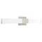Luxrite 24 Inch Square LED Vanity Light Over Mirror Brushed Nickel 5CCT 2700K-5000K 24W 1500LM Dimmable ETL LR32176-1PK - alternate 1